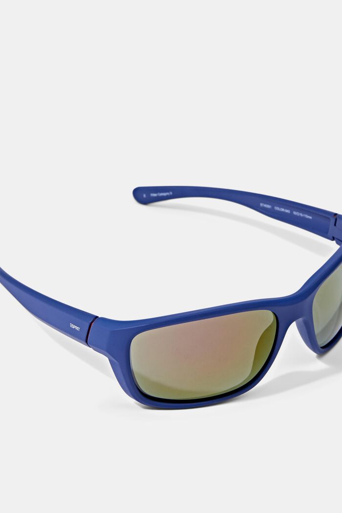 Sports sunglasses with flexible temples, BLUE, detail image number 1