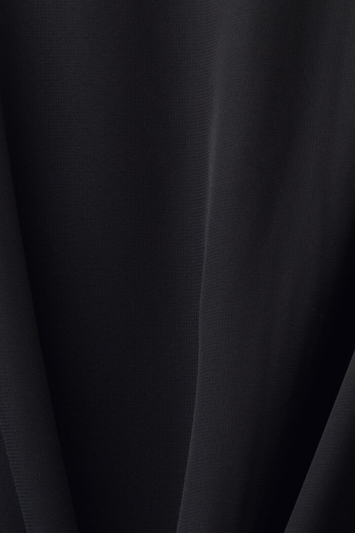 Chiffon Midi Skirt, BLACK, detail image number 4