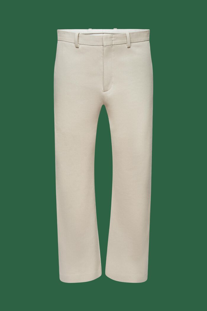 Knitted Cotton Blend Pants, BEIGE, detail image number 7