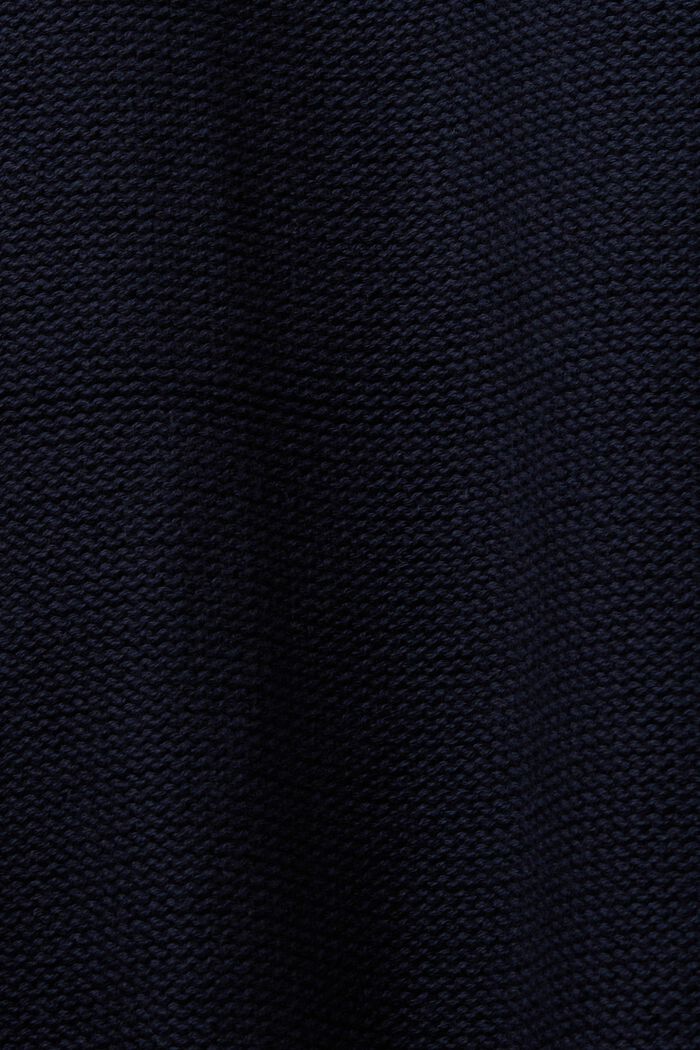Open longline cardigan, 100% cotton, NAVY, detail image number 5