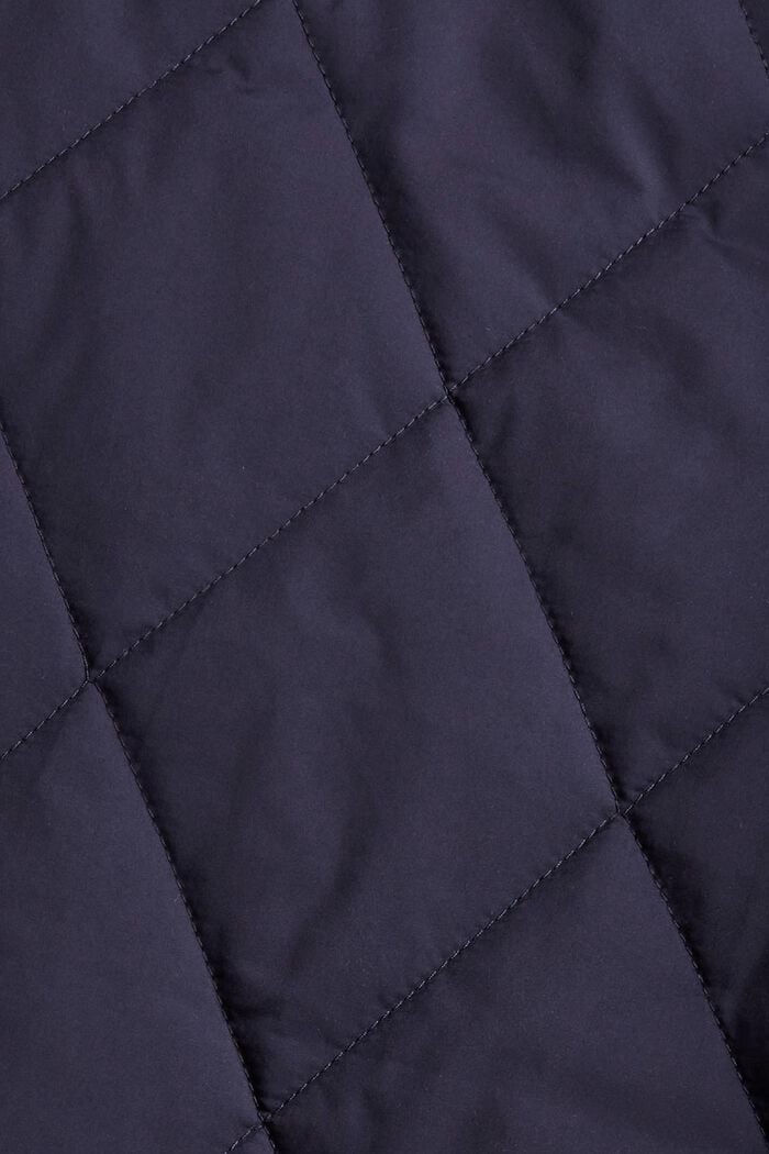 Made of recycled material: Quilted body warmer with padding, NAVY, detail image number 4