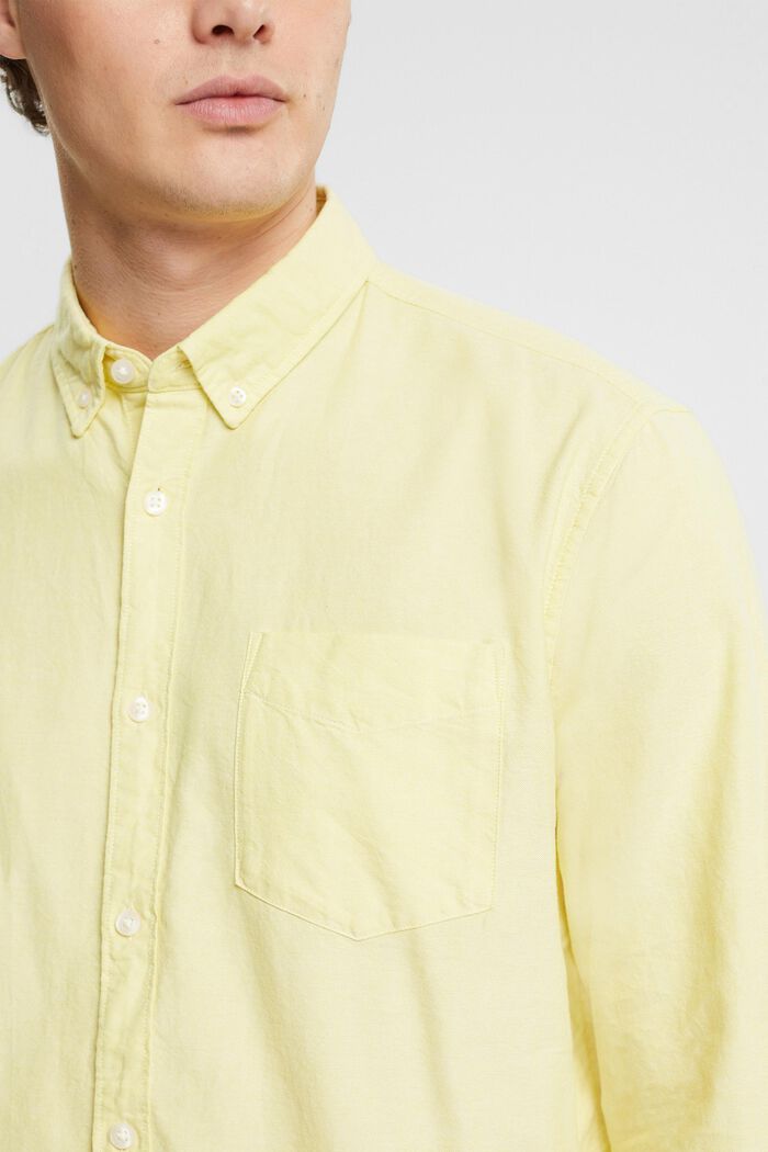 Button-down shirt, BRIGHT YELLOW, detail image number 0