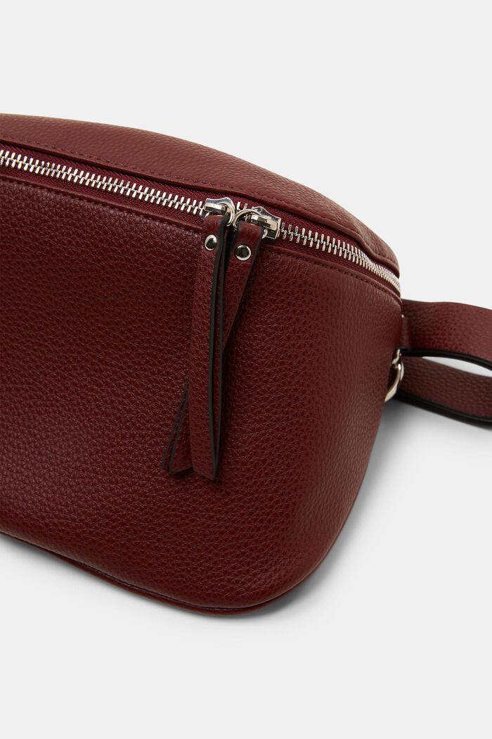 Vegan Leather Crossbody Bag, GARNET RED, detail image number 1
