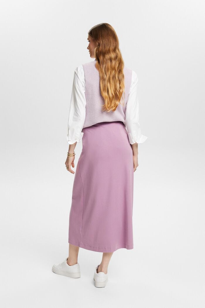 Jersey Midi Skirt, MAUVE, detail image number 2