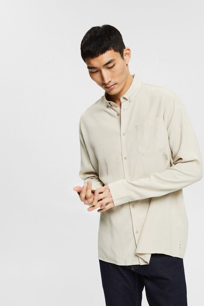 With linen: button-down shirt