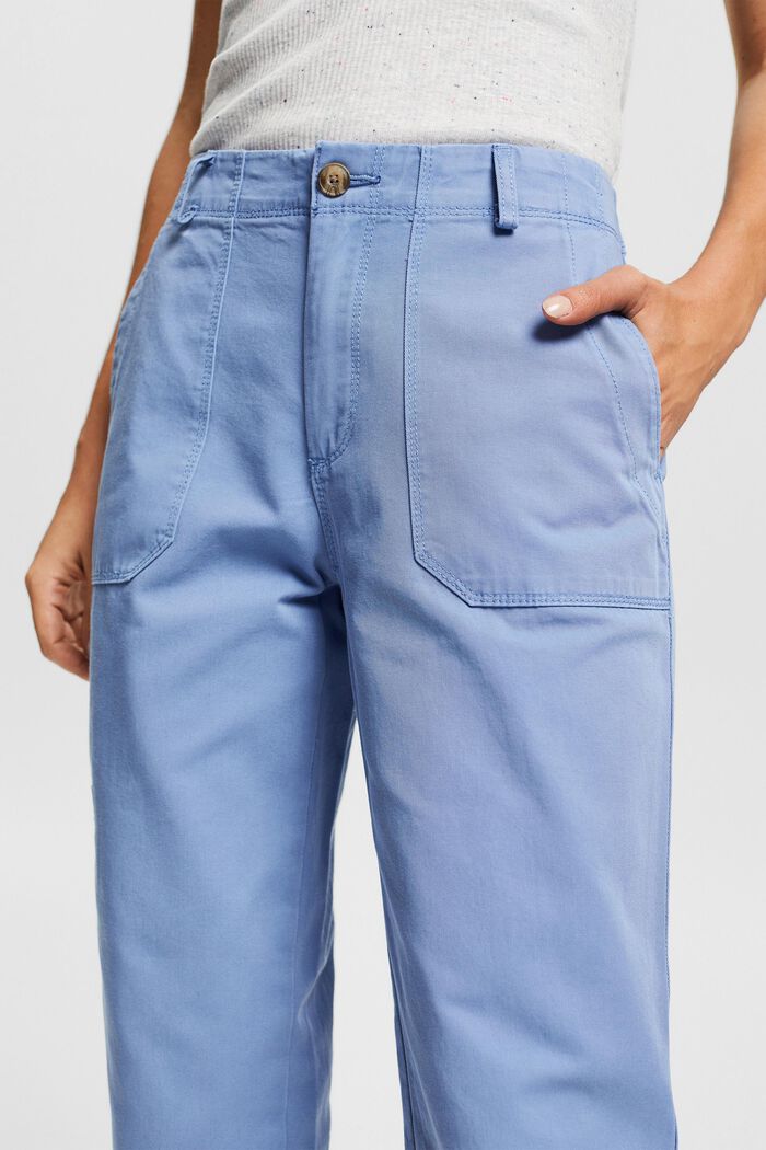 Cargo-style cotton trousers, LIGHT BLUE LAVENDER, detail image number 2