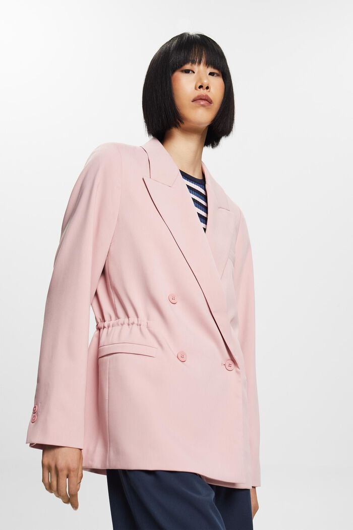 Oversized Double-Breasted Blazer, OLD PINK, detail image number 3