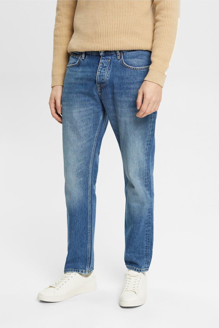 Straight fit jeans, BLUE MEDIUM WASHED, detail image number 0