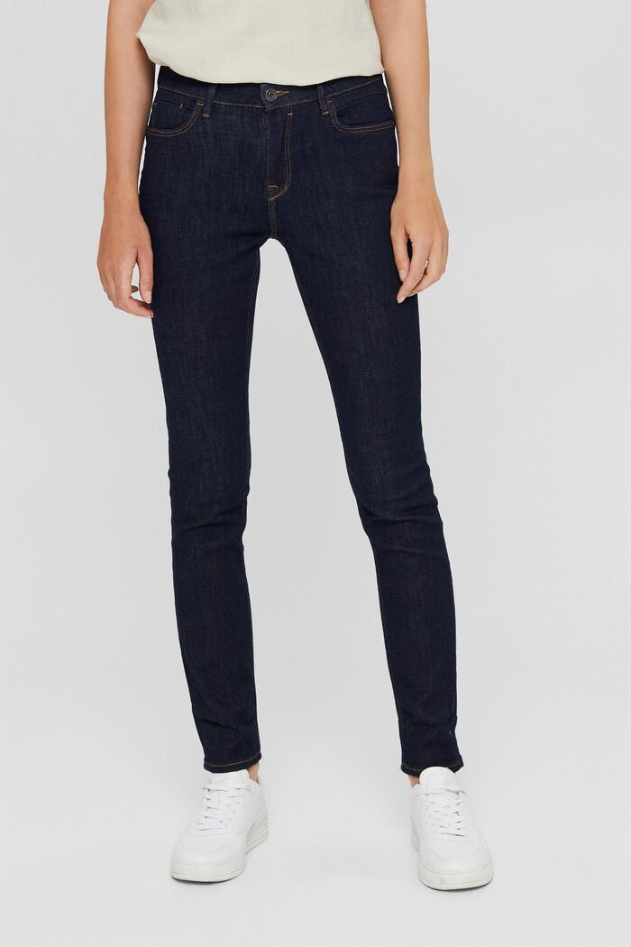 Stretch jeans made of organic cotton, BLUE RINSE, detail image number 0