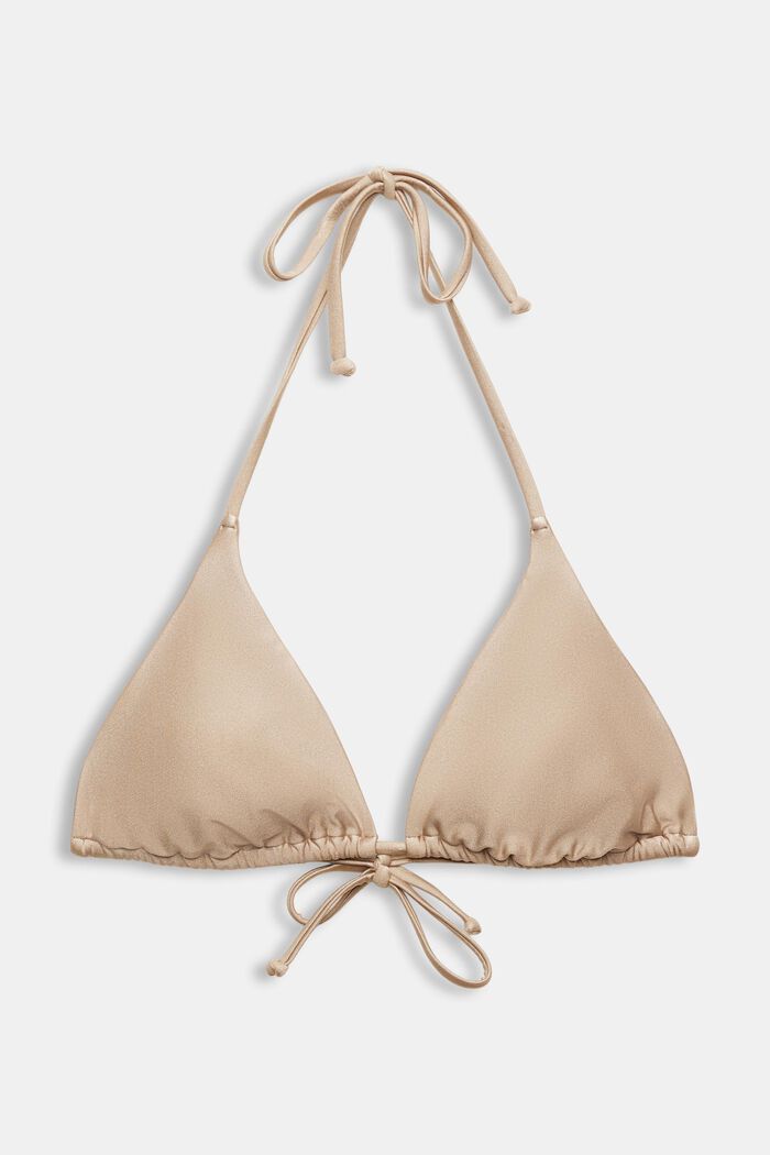 Padded Triangle Bikini Top, TOFFEE, detail image number 4