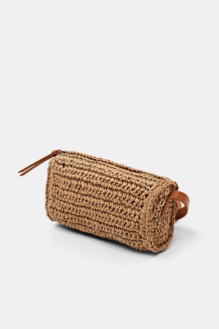 Crochet Shoulder Bag, CAMEL, detail image number 2