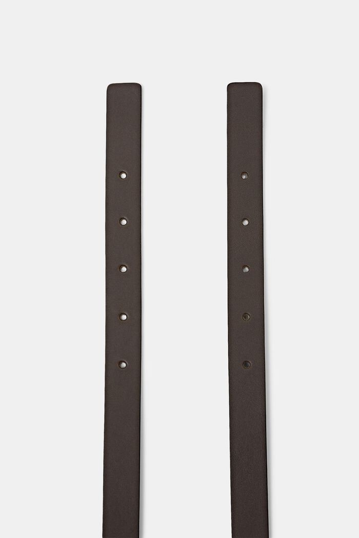 Wide Leather Waist Belt, DARK GREY, detail image number 1