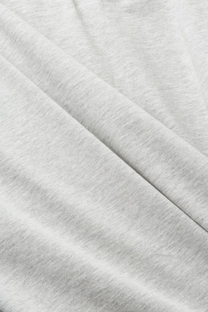 Cotton viscose blended t-shirt with print, LIGHT GREY, detail image number 5