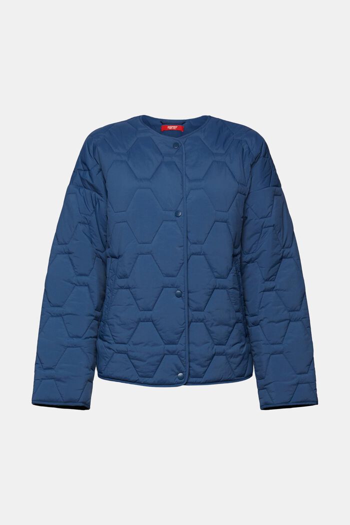 Recycled: lightweight quilted jacket, GREY BLUE, detail image number 5