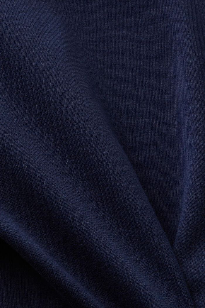 Cotton Short-Sleeve T-Shirt, NAVY, detail image number 4