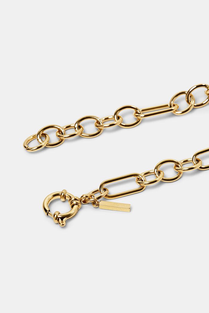 Link bracelet, stainless steel, GOLD, detail image number 1
