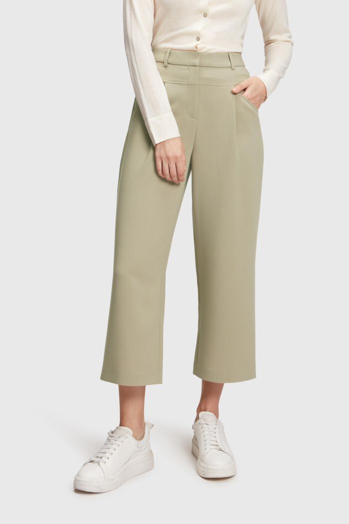 Woven pleated culottes