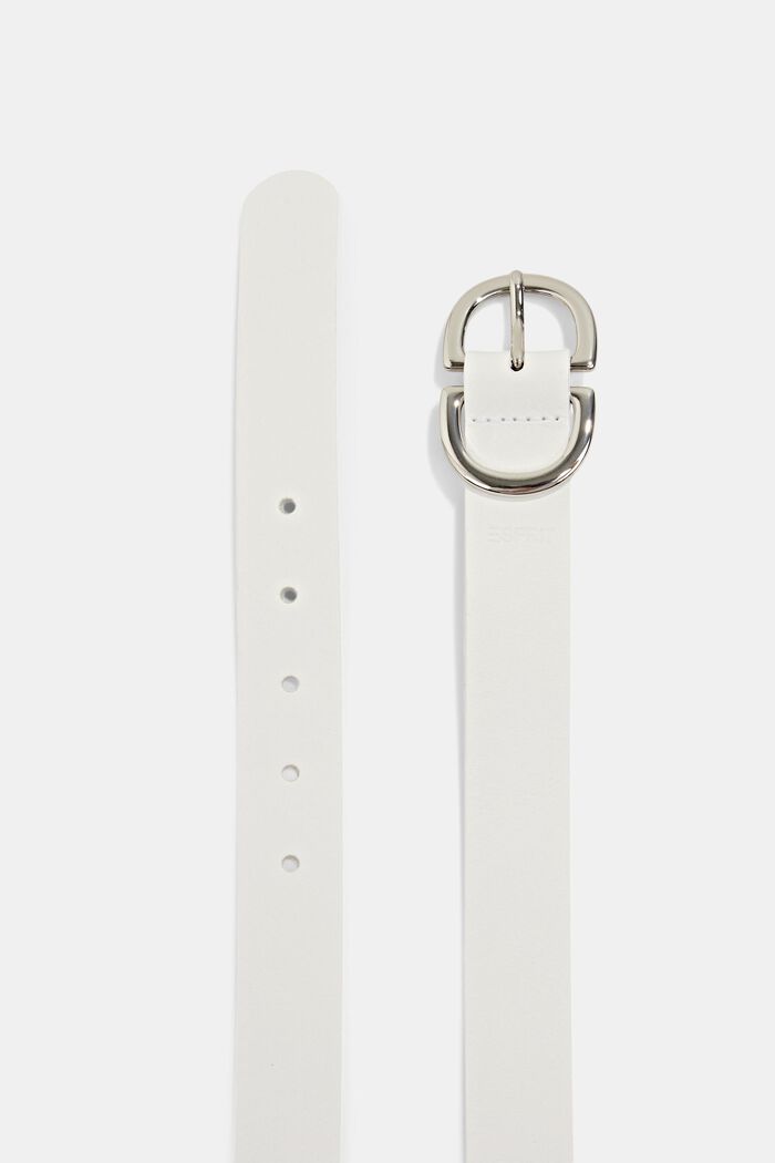 Leather belt, OFF WHITE, detail image number 1