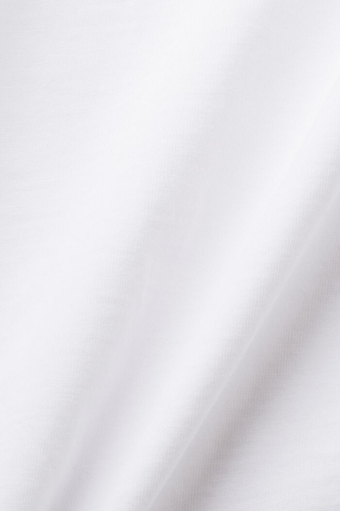 T-shirt with front print, 100% cotton, WHITE, detail image number 6
