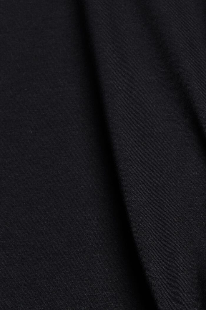 Jersey shorts made of organic cotton, BLACK, detail image number 4