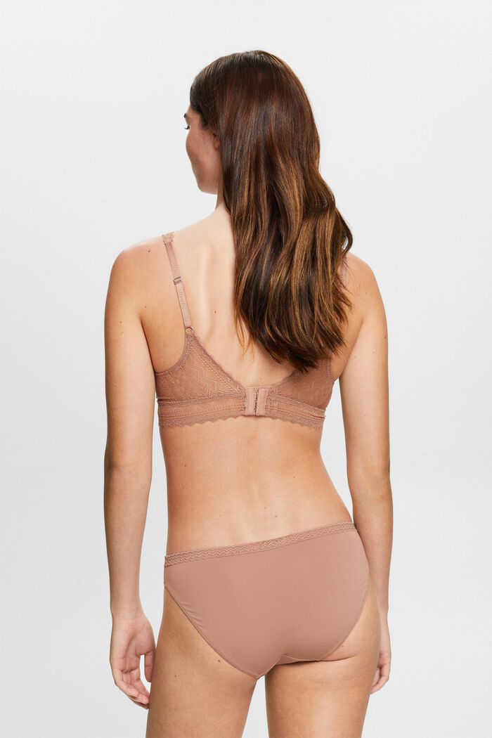 Push-Up Graphic Lace Bra, BEIGE, detail image number 2