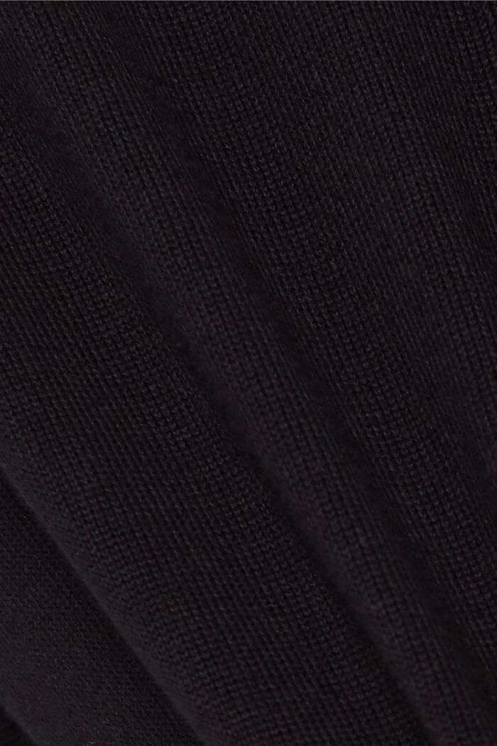 Zip cardigan made of 100% organic cotton, BLACK, detail image number 4
