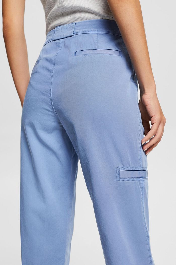 Cargo-style cotton trousers, LIGHT BLUE LAVENDER, detail image number 5
