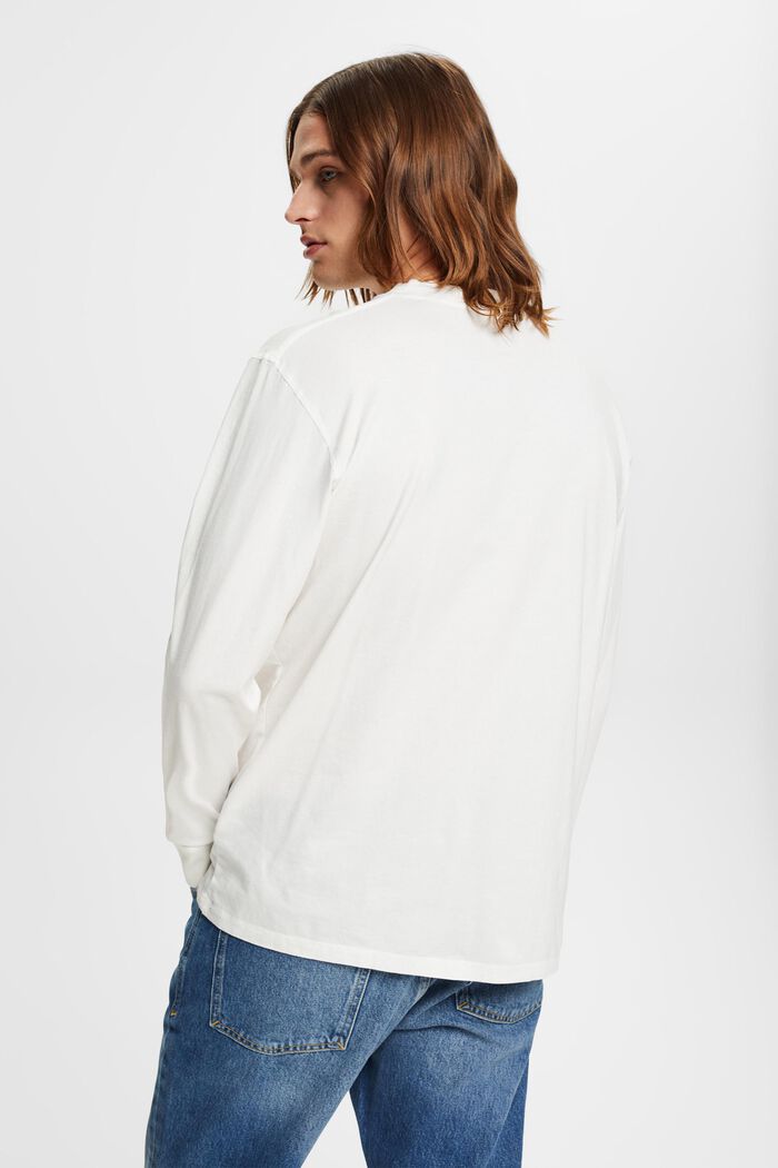 Long-sleeved top with buttons, OFF WHITE, detail image number 3