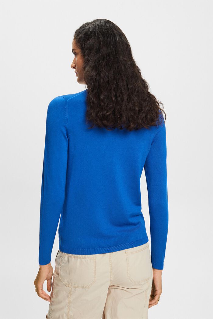 Long-Sleeve Turtleneck Sweater, BRIGHT BLUE, detail image number 3