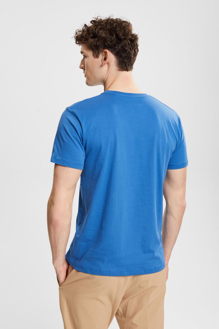 Jersey v-neck t-shirt, BLUE, detail image number 3