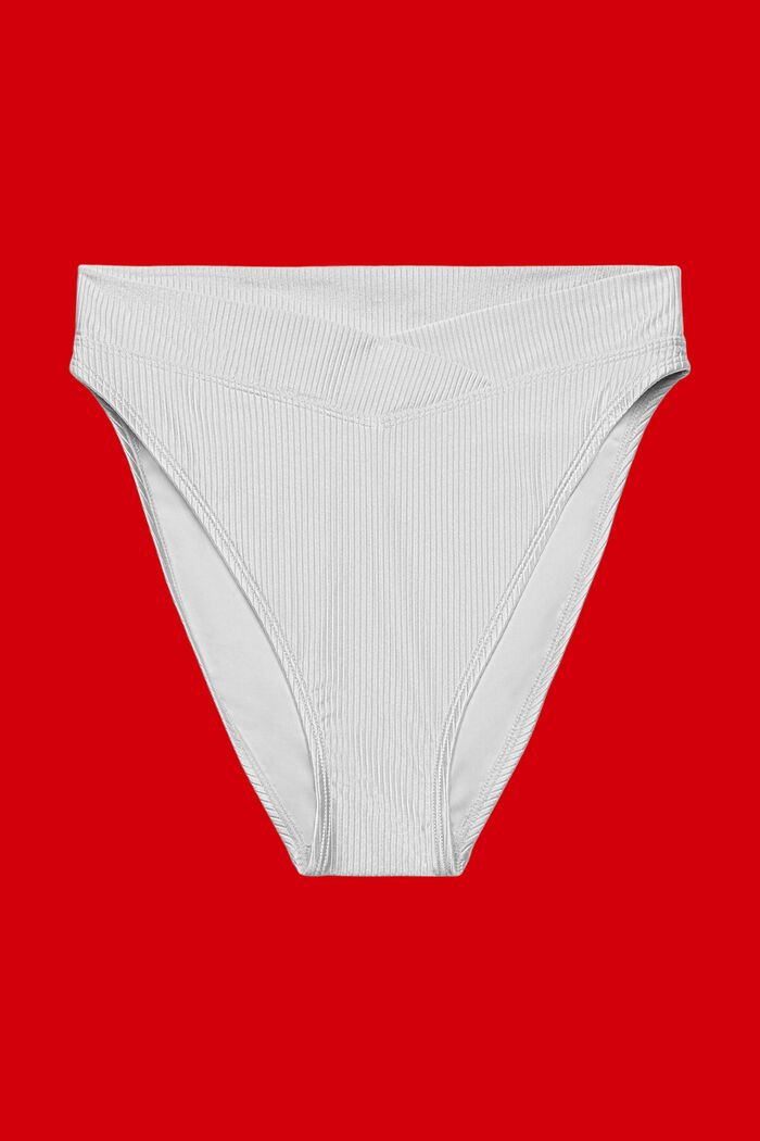 Silver beach mid-waist bikini bottoms, SILVER, detail image number 3
