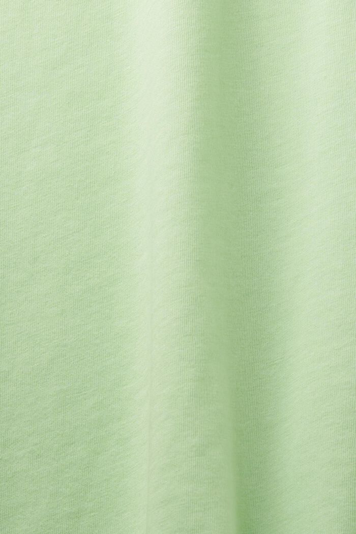 Recycled: melange jersey T-shirt, CITRUS GREEN, detail image number 6