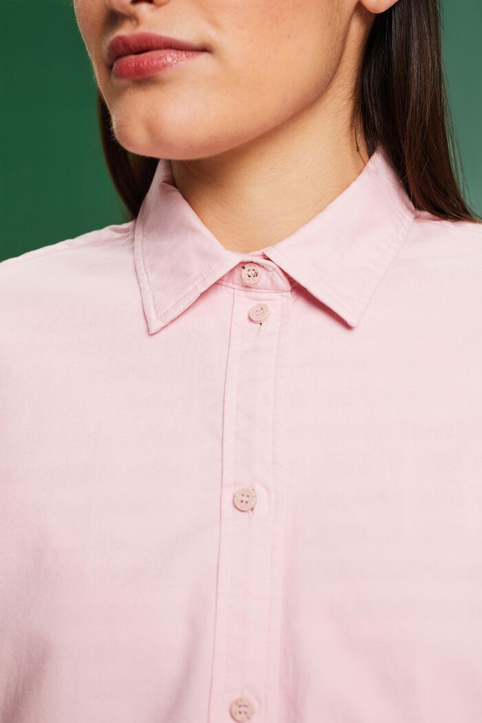 Oxford Shirt Blouse, PASTEL PINK, detail image number 3