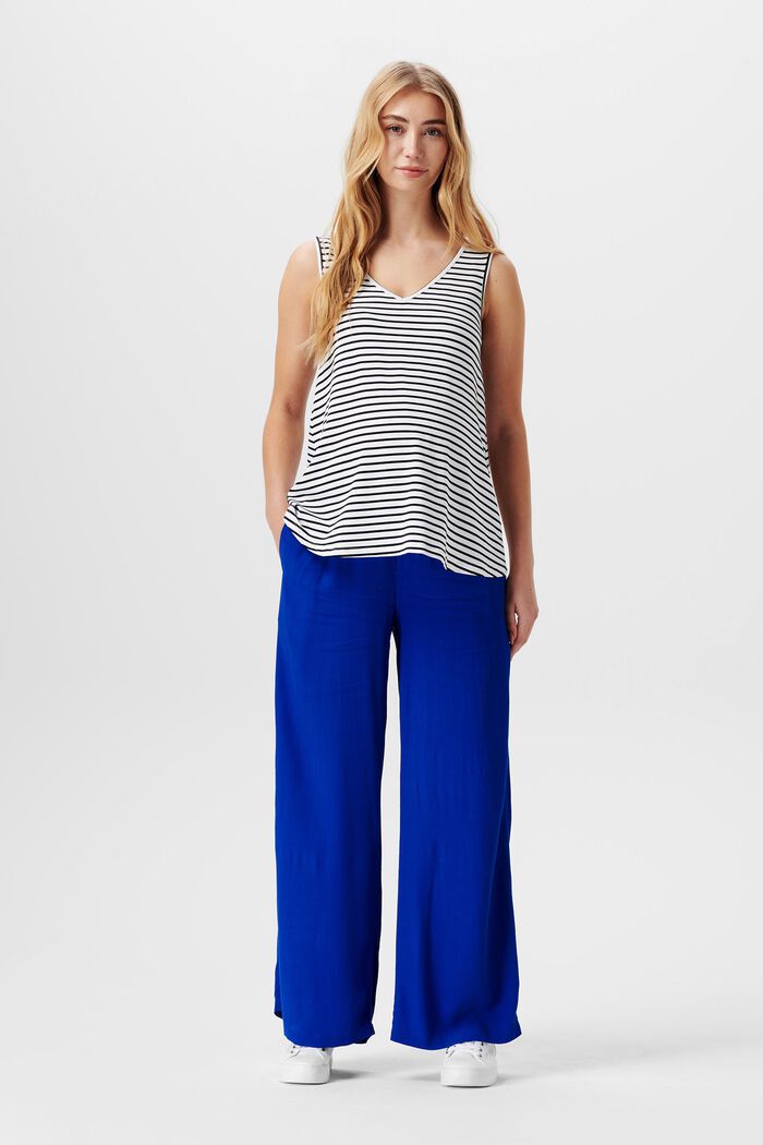 MATERNITY Wide Leg Pants, ELECTRIC BLUE, detail image number 0
