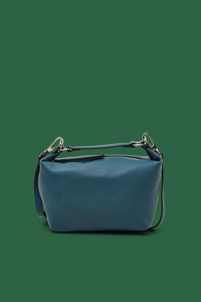 Mini Vegan Leather Bag, PETROL BLUE, detail image number 0