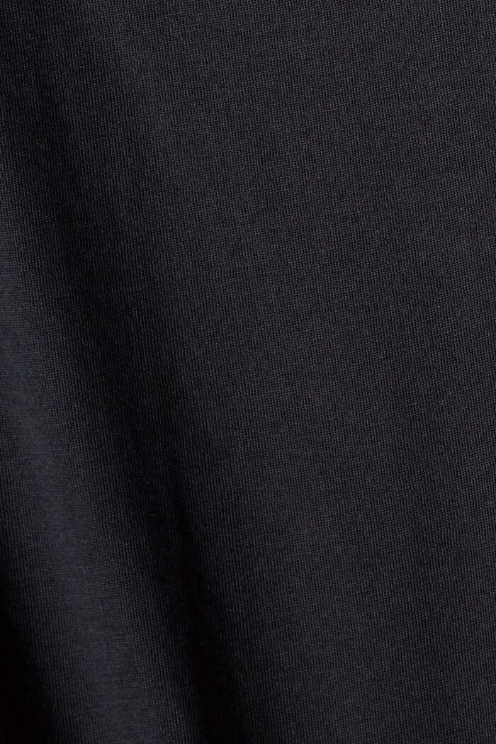 Long sleeve top made of 100% organic cotton, BLACK, detail image number 4