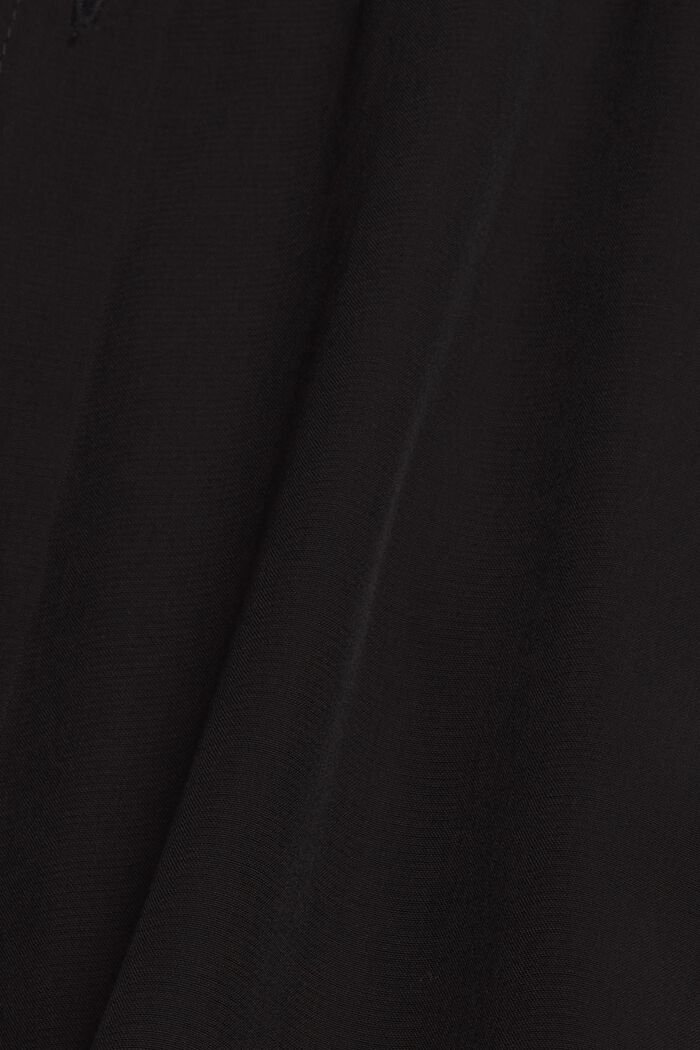 Long blouse with LENZING™ ECOVERO™, BLACK, detail image number 4