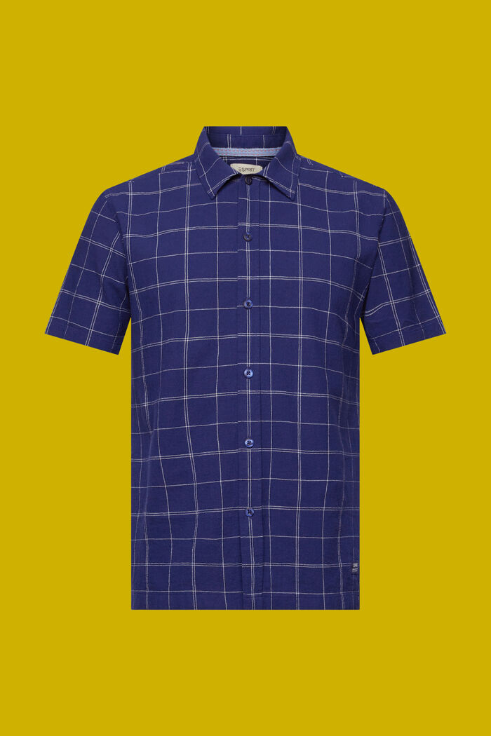 Short sleeve shirt, 100% cotton, DARK BLUE, detail image number 5