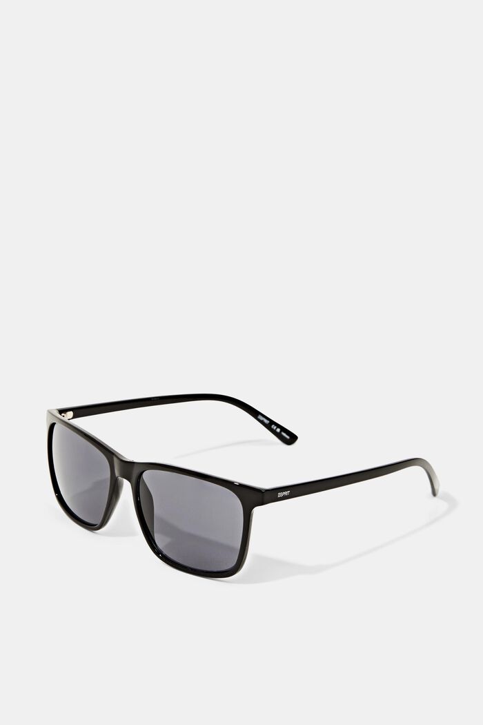 Lightweight acetate sunglasses, BLACK, detail image number 2