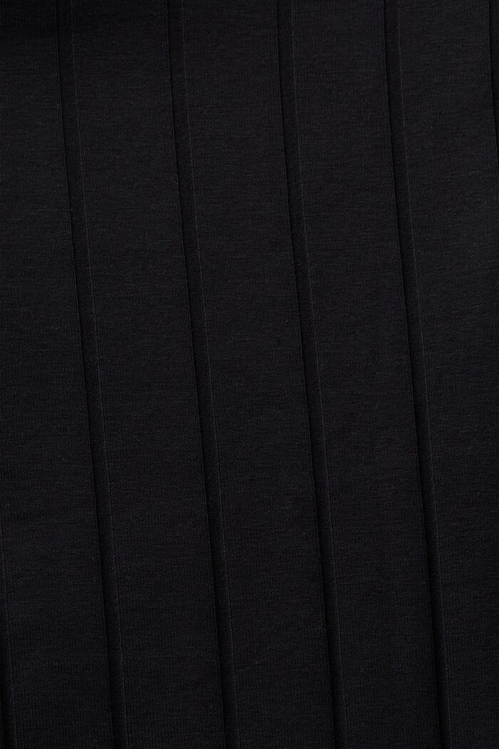 Ribbed Jersey Turtleneck Top, BLACK, detail image number 5