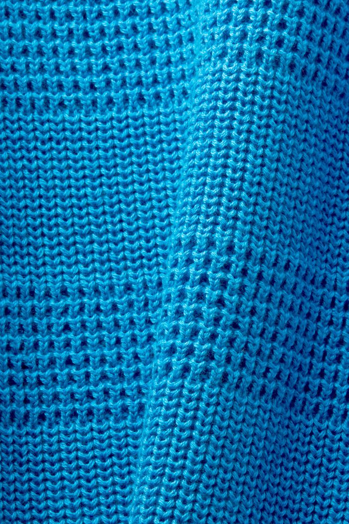 Structured Knit Cardigan, BLUE, detail image number 5