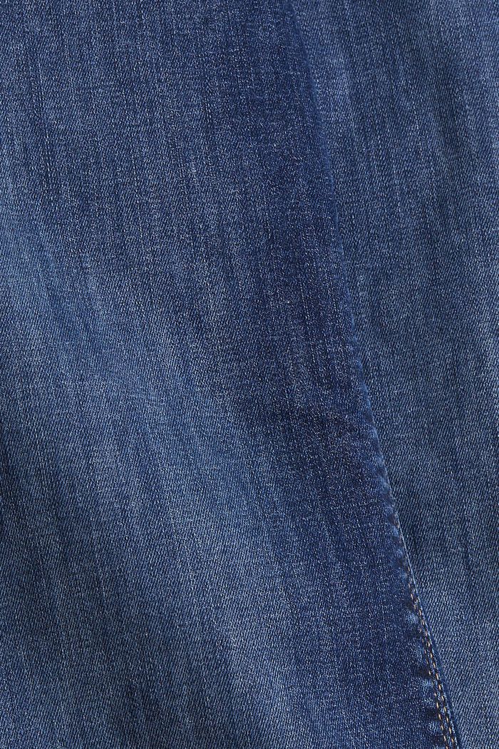 Made of recycled material: stretch jeans in a garment wash, BLUE DARK WASHED, detail image number 4