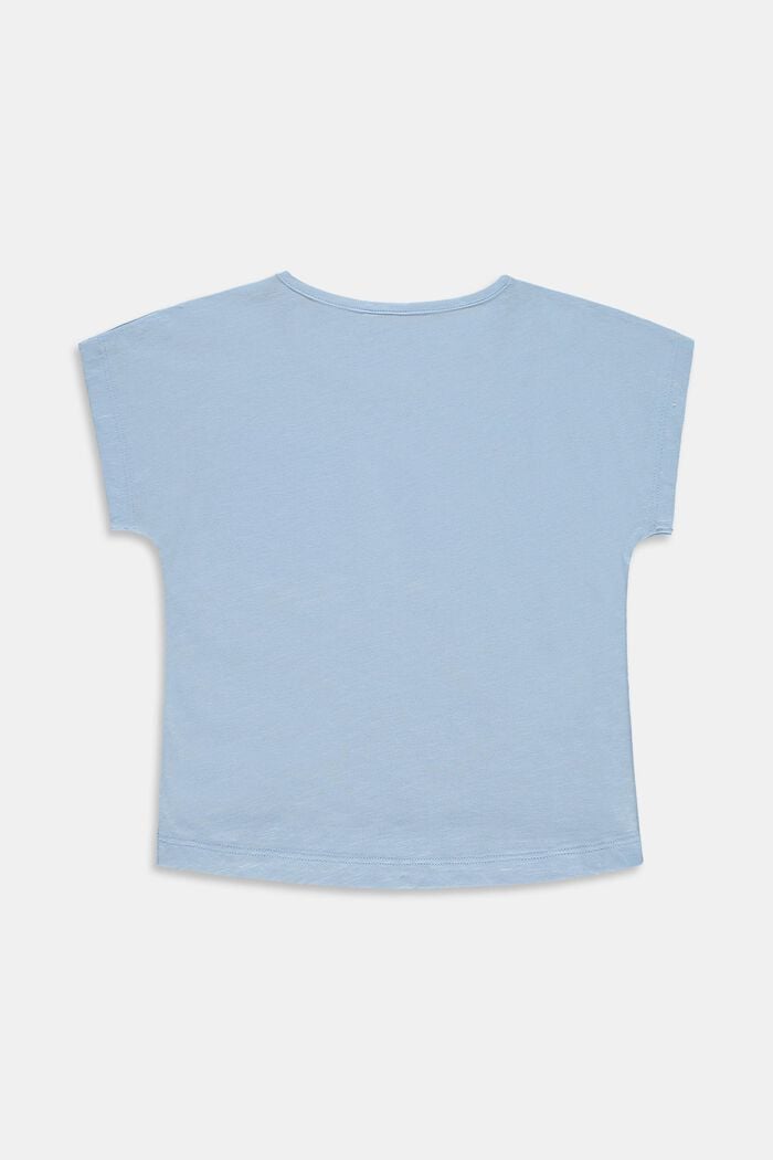 T-shirt with a breast pocket, 100% cotton, BLUE LAVENDER, detail image number 1