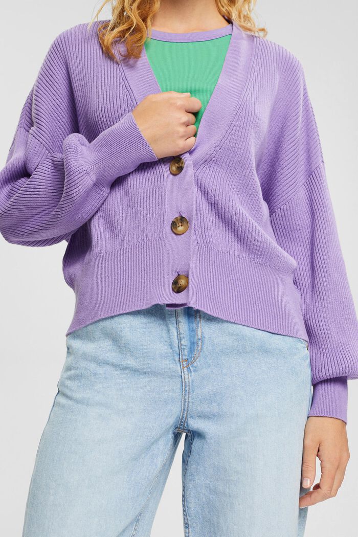 Knitted Cardigan, LILAC, detail image number 4