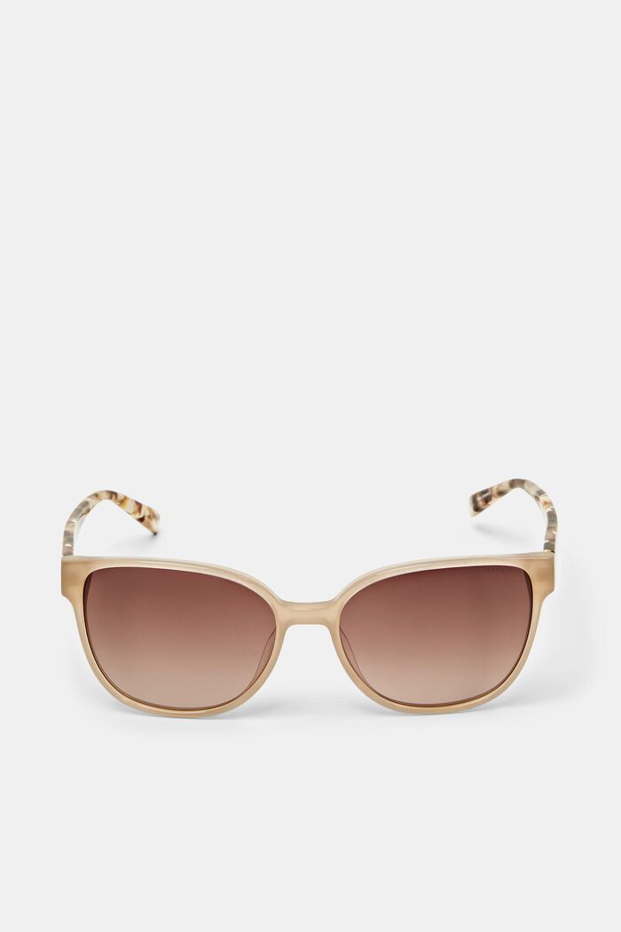 Square framed sunglasses, BROWN, detail image number 0