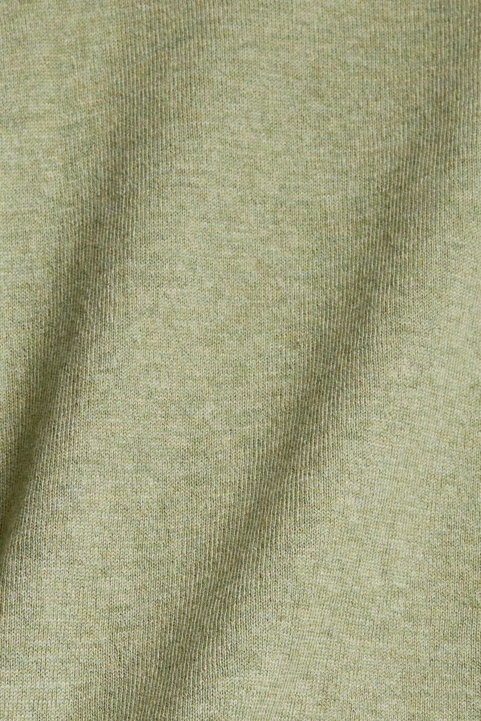 Hooded jumper, 100% cotton, LIGHT KHAKI, detail image number 1