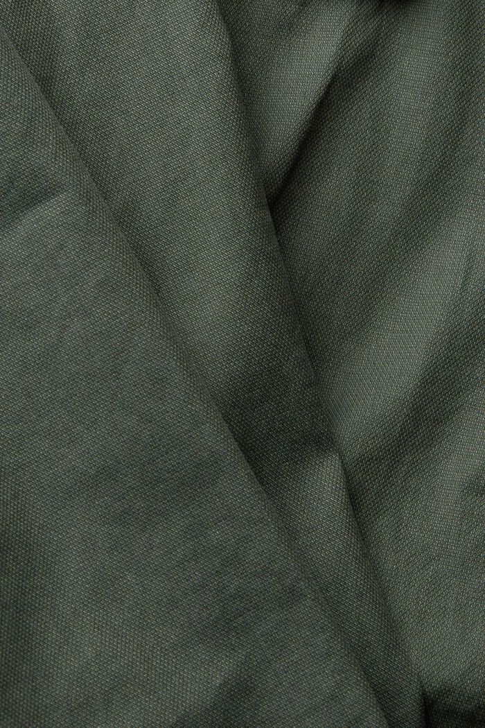 Cotton shirt with a breast pocket, KHAKI GREEN, detail image number 4