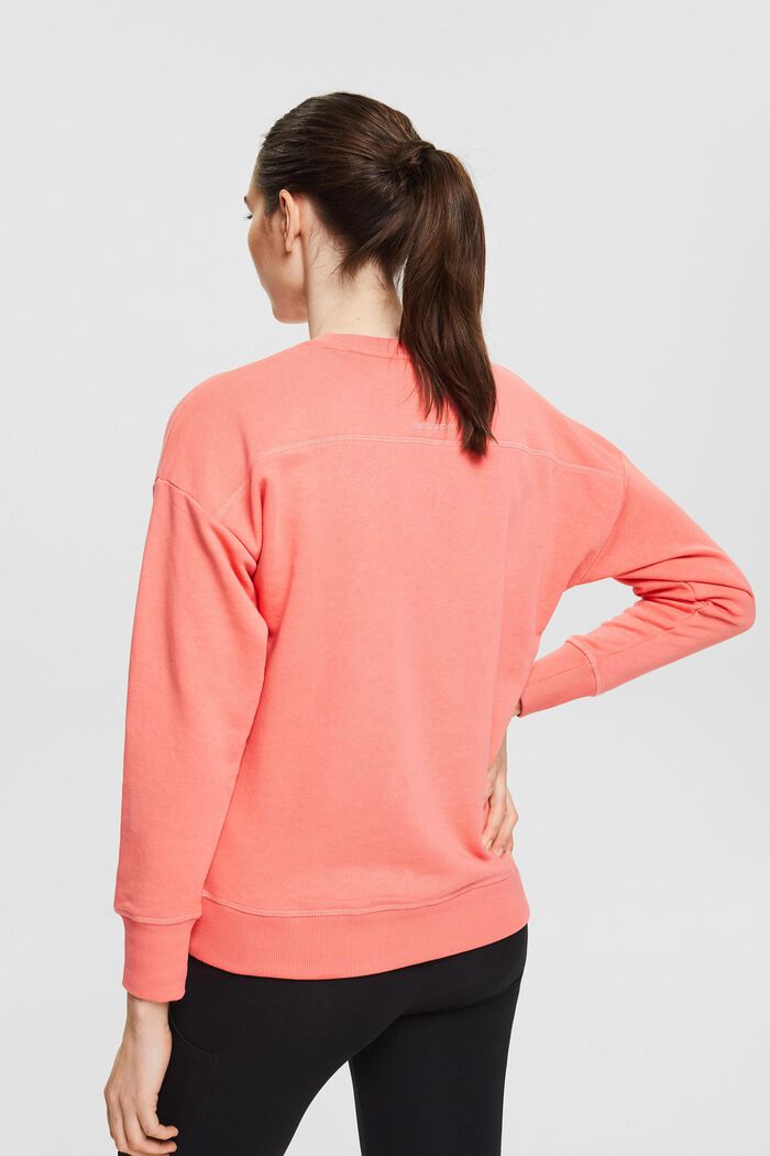 Made of recycled material: sweatshirt with zip pockets, CORAL, detail image number 3