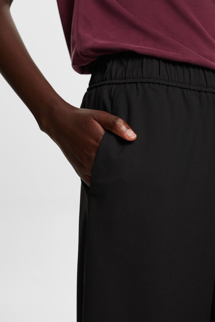Wide leg pull-on trousers, BLACK, detail image number 2