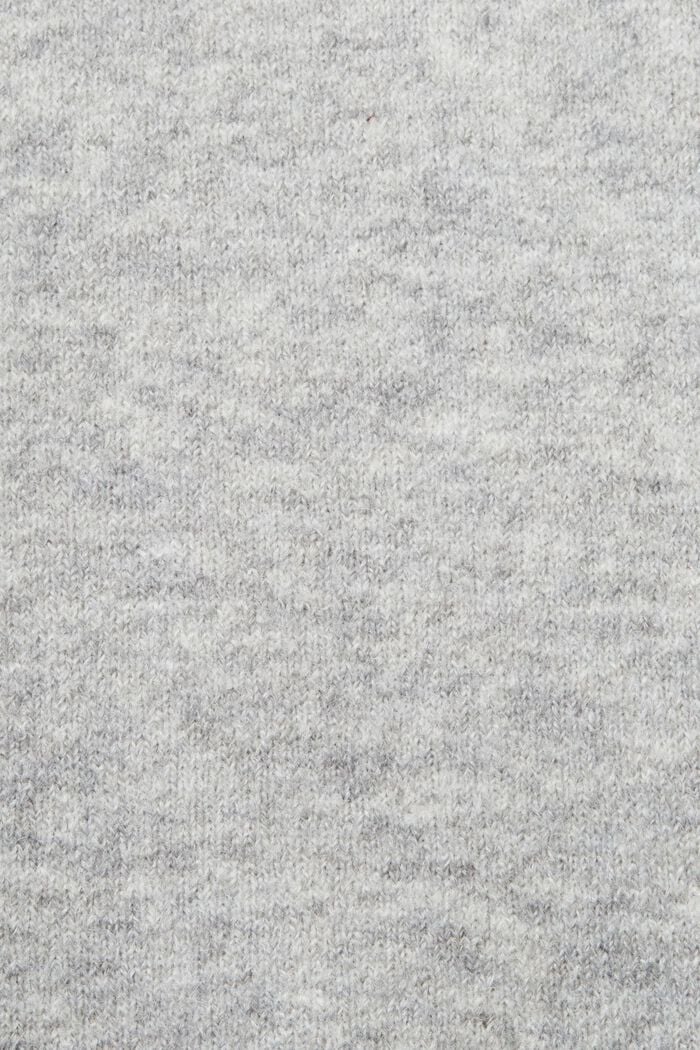 Wool Blend Knit Vest, LIGHT GREY, detail image number 4